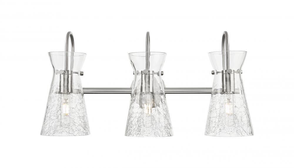 Nichole - 3 Light - 24 inch - Brushed Satin Nickel - Bath Vanity Light