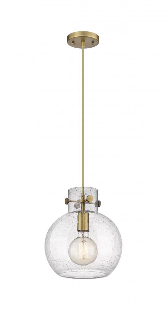 Newton Sphere - 1 Light - 10 inch - Brushed Brass - Cord hung - Mini Pendant