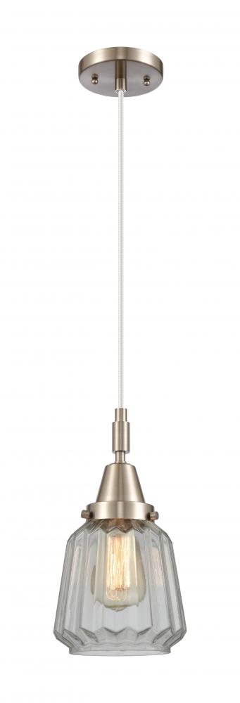 Chatham - 1 Light - 7 inch - Brushed Satin Nickel - Mini Pendant
