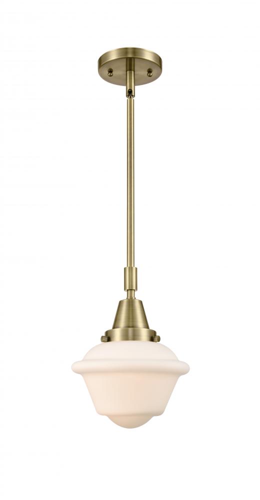 Oxford - 1 Light - 8 inch - Antique Brass - Mini Pendant