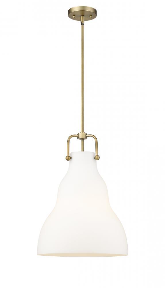 Haverhill - 1 Light - 14 inch - Brushed Brass - Cord hung - Pendant