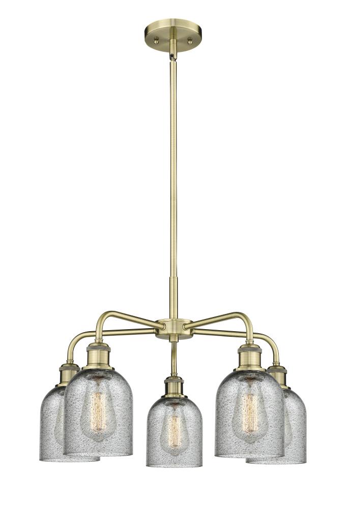 Caledonia - 5 Light - 23 inch - Antique Brass - Chandelier