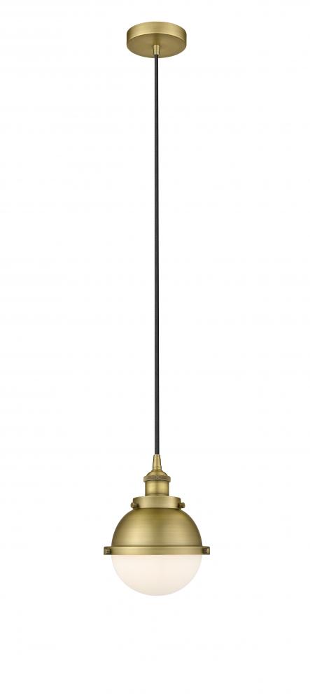 Hampden - 1 Light - 7 inch - Brushed Brass - Cord hung - Mini Pendant