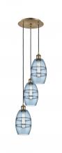 Innovations Lighting 113B-3P-AB-G557-6BL - Vaz 3 Light 16 inch Multi-Pendant