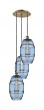 Innovations Lighting 113B-3P-AB-G557-8BL - Vaz 3 Light 18 inch Multi-Pendant