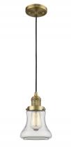 Innovations Lighting 201C-BB-G192-LED - Bellmont - 1 Light - 6 inch - Brushed Brass - Cord hung - Mini Pendant