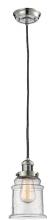 Innovations Lighting 201C-PN-G184-LED - Canton - 1 Light - 6 inch - Polished Nickel - Cord hung - Mini Pendant