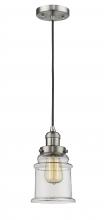 Innovations Lighting 201C-SN-G182-LED - Canton - 1 Light - 6 inch - Brushed Satin Nickel - Cord hung - Mini Pendant