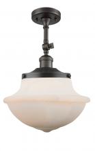 Innovations Lighting 201F-OB-G541-LED - Oxford - 1 Light - 12 inch - Oil Rubbed Bronze - Adjustable Semi-Flush Mount