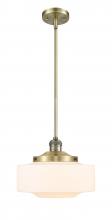 Innovations Lighting 201S-AB-G691-12 - Bridgeton - 1 Light - 12 inch - Antique Brass - Stem Hung - Mini Pendant