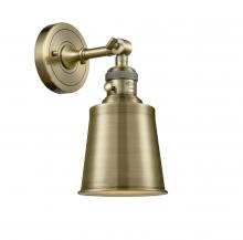 Innovations Lighting 203SW-AB-M9-AB-LED - Addison - 1 Light - 5 inch - Antique Brass - Adjustable Sconce