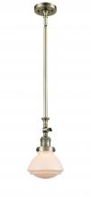 Innovations Lighting 206-AB-G321-LED - Olean - 1 Light - 7 inch - Antique Brass - Stem Hung - Adjustable Mini Pendant