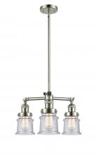 Innovations Lighting 207-PN-G184S-LED - Canton - 3 Light - 18 inch - Polished Nickel - Stem Hung - Chandelier