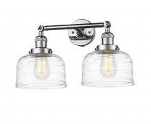 Innovations Lighting 208-PC-G713-LED - Bell - 2 Light - 19 inch - Polished Chrome - Adjustable Bath Vanity Light