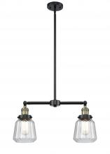 Innovations Lighting 209-BAB-G142-LED - Chatham - 2 Light - 21 inch - Black Antique Brass - Stem Hung - Adjustable Island Light
