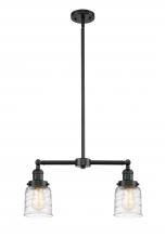 Innovations Lighting 209-OB-G513-LED - Bell - 2 Light - 21 inch - Oil Rubbed Bronze - Stem Hung - Adjustable Island Light