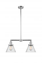 Innovations Lighting 209-PC-G44-LED - Cone - 2 Light - 21 inch - Polished Chrome - Stem Hung - Adjustable Island Light