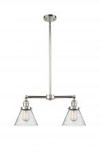 Innovations Lighting 209-PN-G44-LED - Cone - 2 Light - 21 inch - Polished Nickel - Stem Hung - Adjustable Island Light