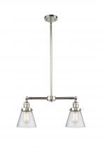 Innovations Lighting 209-PN-G64-LED - Cone - 2 Light - 21 inch - Polished Nickel - Stem Hung - Adjustable Island Light