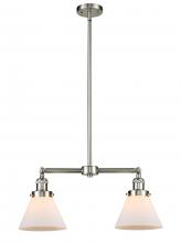 Innovations Lighting 209-SN-G41-LED - Cone - 2 Light - 21 inch - Brushed Satin Nickel - Stem Hung - Adjustable Island Light