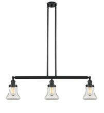 Innovations Lighting 213-BK-G192-LED - Bellmont - 3 Light - 39 inch - Matte Black - Stem Hung - Adjustable Island Light