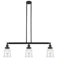 Innovations Lighting 213-OB-G182-LED - Canton - 3 Light - 39 inch - Oil Rubbed Bronze - Stem Hung - Adjustable Island Light