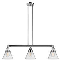 Innovations Lighting 213-PN-G42-LED - Cone - 3 Light - 40 inch - Polished Nickel - Stem Hung - Adjustable Island Light