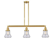 Innovations Lighting 213-SG-G194 - Bellmont - 3 Light - 39 inch - Satin Gold - Stem Hung - Adjustable Island Light