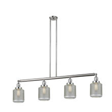 Innovations Lighting 214-SN-G262 - Stanton - 4 Light - 51 inch - Brushed Satin Nickel - Stem Hung - Adjustable Island Light