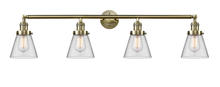 Innovations Lighting 215-AB-G62-LED - Cone - 4 Light - 42 inch - Antique Brass - Adjustable Bath Vanity Light
