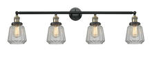 Innovations Lighting 215-BAB-G142-LED - Chatham - 4 Light - 42 inch - Black Antique Brass - Adjustable Bath Vanity Light