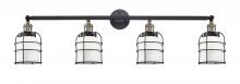 Innovations Lighting 215-BAB-G51-CE-LED - Bell Cage - 4 Light - 42 inch - Black Antique Brass - Adjustable Bath Vanity Light