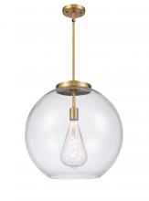 Innovations Lighting 221-1S-BB-G122-18-LED - Athens - 1 Light - 18 inch - Brushed Brass - Stem Hung - Pendant