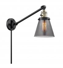 Innovations Lighting 237-BAB-G63 - Cone - 1 Light - 8 inch - Black Antique Brass -Adjustable Swing Arm