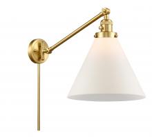 Innovations Lighting 237-SG-G41-L - Cone - 1 Light - 12 inch - Satin Gold -Adjustable Swing Arm