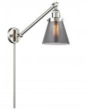 Innovations Lighting 237-SN-G63 - Cone - 1 Light - 8 inch - Brushed Satin Nickel -Adjustable Swing Arm