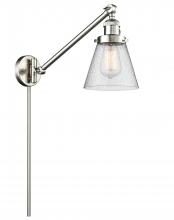 Innovations Lighting 237-SN-G64-LED - Cone - 1 Light - 8 inch - Brushed Satin Nickel -Adjustable Swing Arm