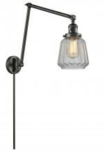 Innovations Lighting 238-OB-G142-LED - Chatham - 1 Light - 8 inch - Oil Rubbed Bronze -Adjustable Swing Arm