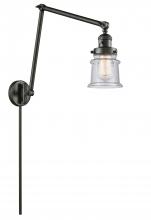 Innovations Lighting 238-OB-G184S-LED - Canton - 1 Light - 8 inch - Oil Rubbed Bronze -Adjustable Swing Arm