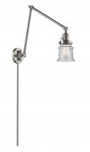 Innovations Lighting 238-SN-G184S-LED - Canton - 1 Light - 8 inch - Brushed Satin Nickel -Adjustable Swing Arm