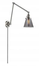 Innovations Lighting 238-SN-G63-LED - Cone - 1 Light - 8 inch - Brushed Satin Nickel -Adjustable Swing Arm