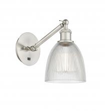 Innovations Lighting 317-1W-SN-G382-LED - Castile - 1 Light - 6 inch - Brushed Satin Nickel - Adjustable Sconce