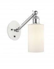 Innovations Lighting 317-1W-WPC-G801-LED - Clymer - 1 Light - 4 inch - White Polished Chrome - Adjustable Sconce