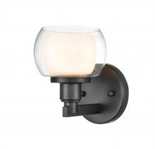 Innovations Lighting 330-1W-BK-CLW - Cairo - 1 Light - 5 inch - Black - Bath Vanity Light