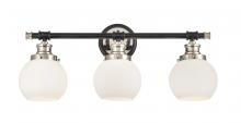 Innovations Lighting 340-3W-BPN-G3401-6 - Saybrook - 3 Light - 24 inch - Black Polished Nickel - Bath Vanity Light