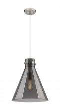 Innovations Lighting 410-1PM-SN-G411-14SM - Newton Cone - 1 Light - 14 inch - Satin Nickel - Cord hung - Pendant
