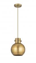 Innovations Lighting 410-1PS-BB-M410-8BB - Newton Sphere - 1 Light - 8 inch - Brushed Brass - Cord hung - Pendant
