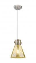 Innovations Lighting 410-1PS-SN-G411-8ME - Newton Cone - 1 Light - 8 inch - Brushed Satin Nickel - Cord hung - Pendant