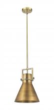 Innovations Lighting 411-1SM-BB-M411-10BB - Newton Cone - 1 Light - 10 inch - Brushed Brass - Multi Pendant
