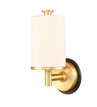 Innovations Lighting 418-1W-BSG-W - Marlowe - 1 Light - 5 inch - Black Satin Gold - Bath Vanity Light